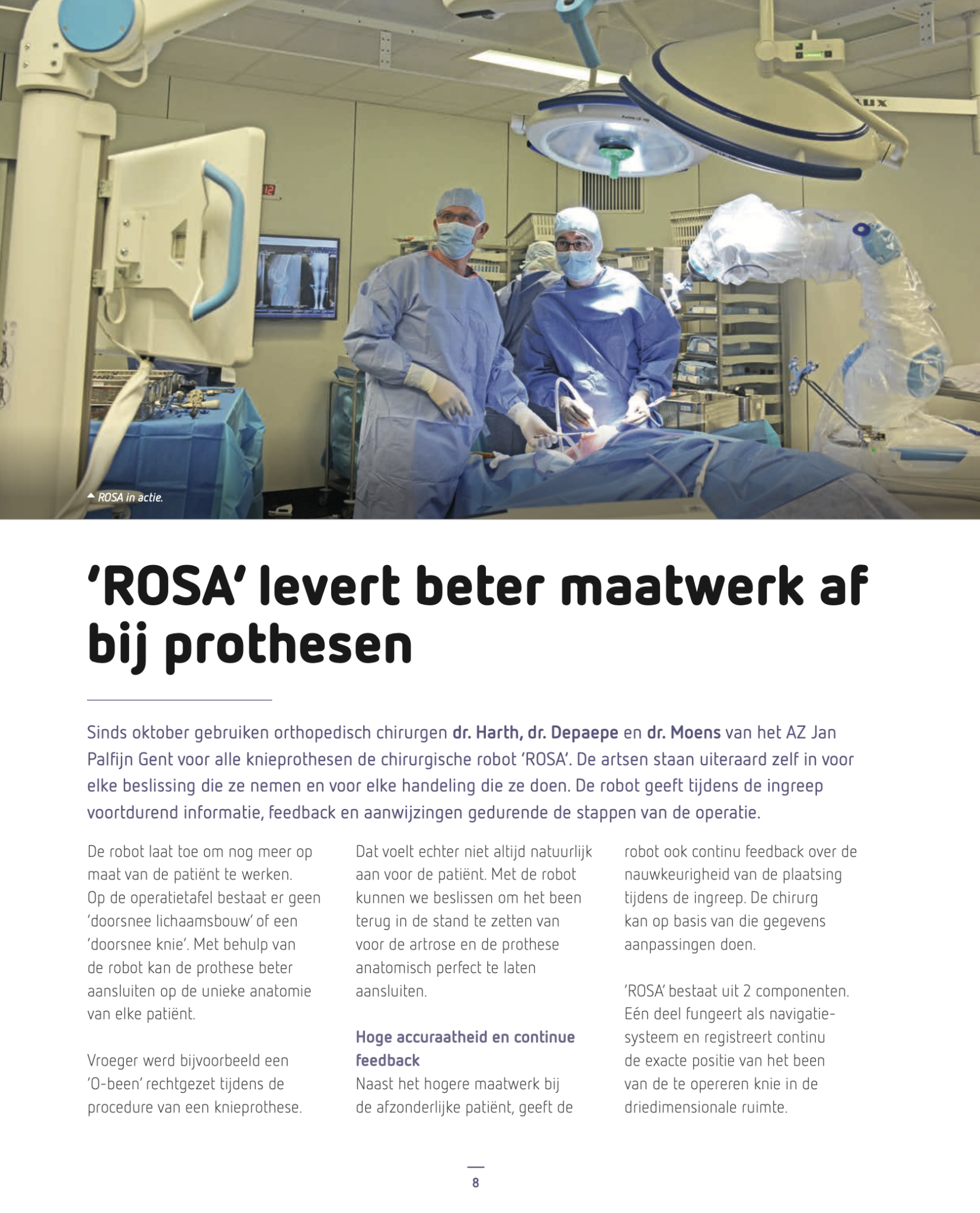 'ROSA' levert beter maatwerk af bij prothesen
